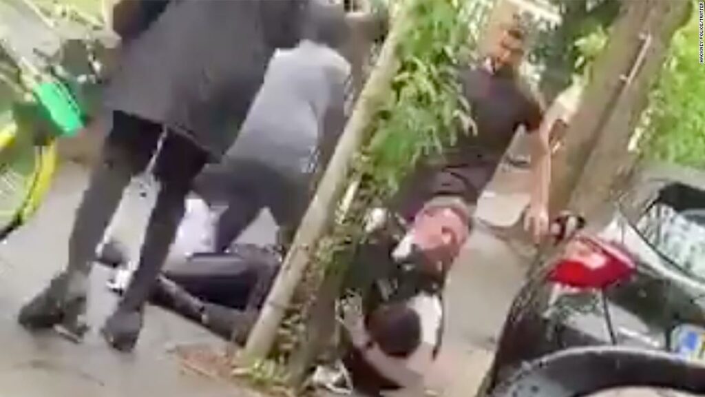 Two London police officers attacked in a "horrific" accident