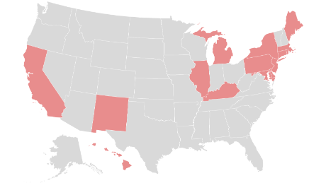 These are the states where people are required to wear masks when out in public